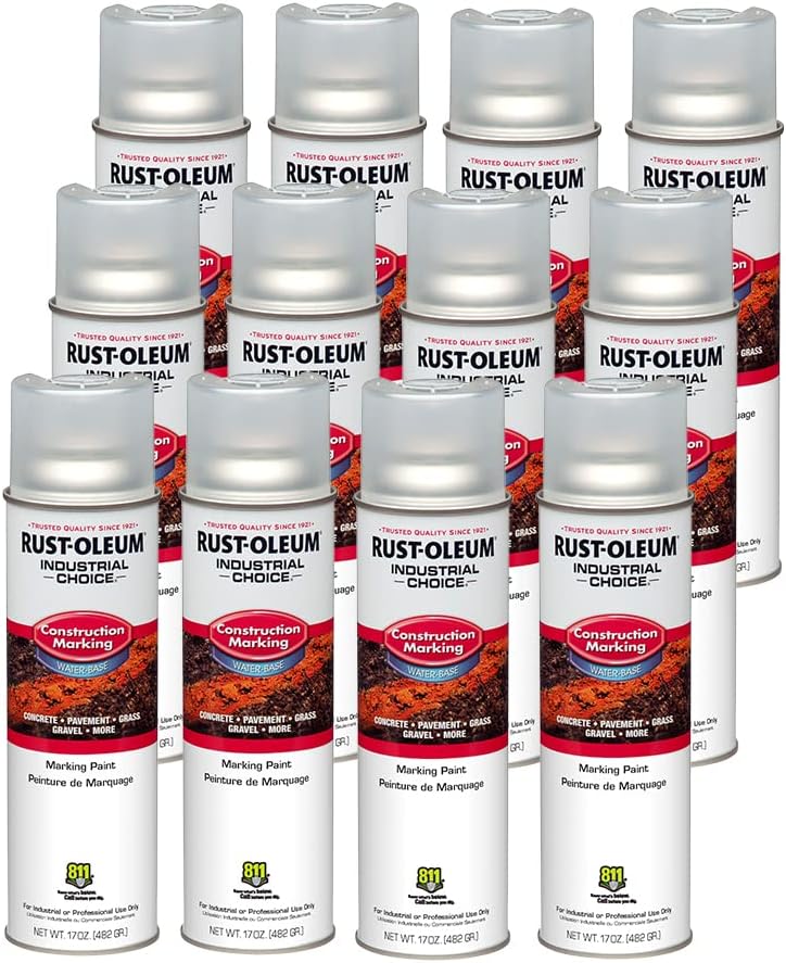 Rust-Oleum M1400 marking paint case of 12, Clear 264693