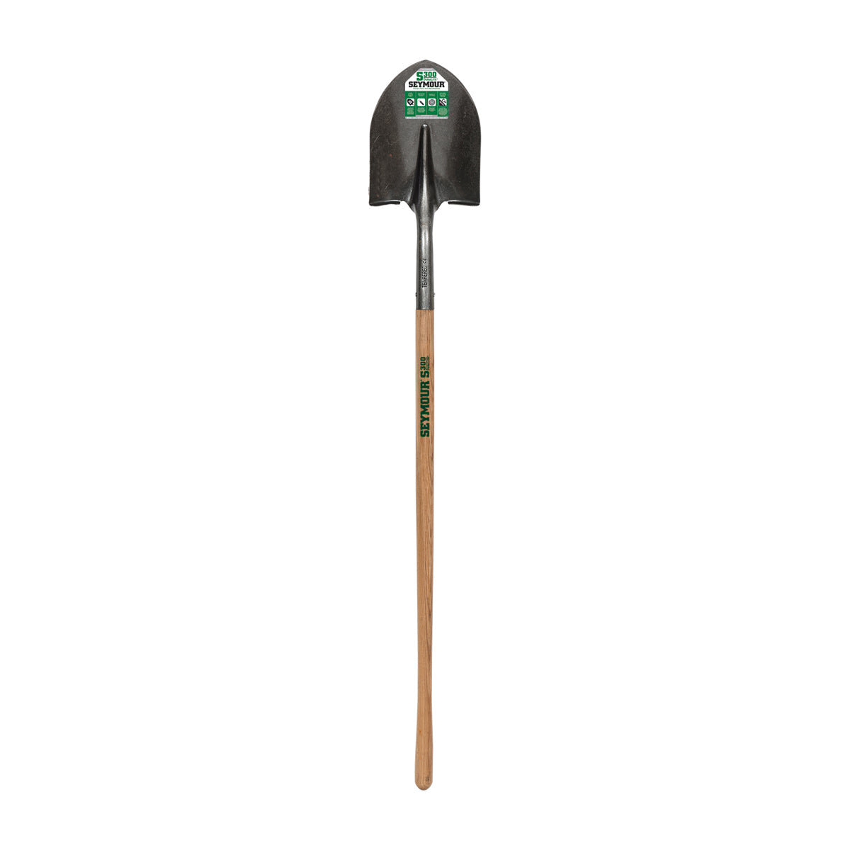 #2 Round Point Shovel, 44in Wood Handle