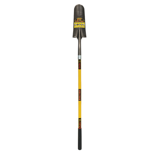 14in Drain Spade, 48in Yellow Fiberglass Handle