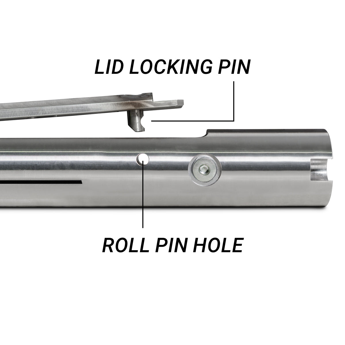 Lid locking pin
