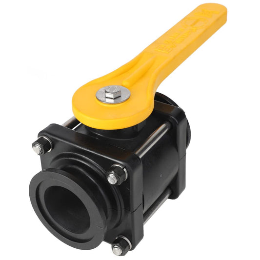 Banjo 2in full port 4-bolt flanged poly valve