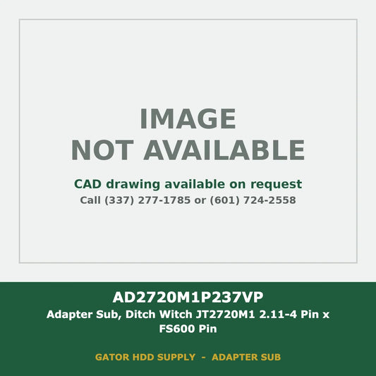 Adapter Sub, Ditch Witch JT2720M1 2.11-4 Pin x FS600 Pin