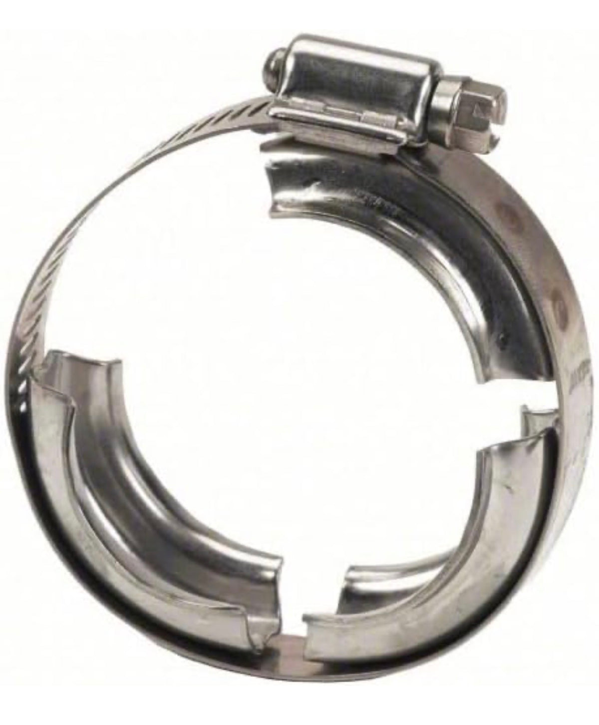 Banjo 2in full port manifold flanged worm screw clamp, stainless