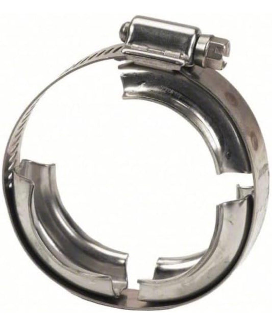 Banjo 2in full port manifold flanged worm screw clamp, stainless