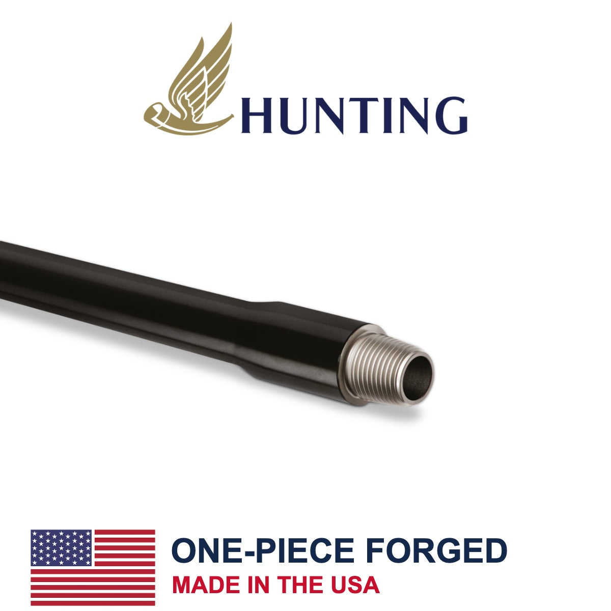 Hunting drill pipe, one-piece forged, made in the USA