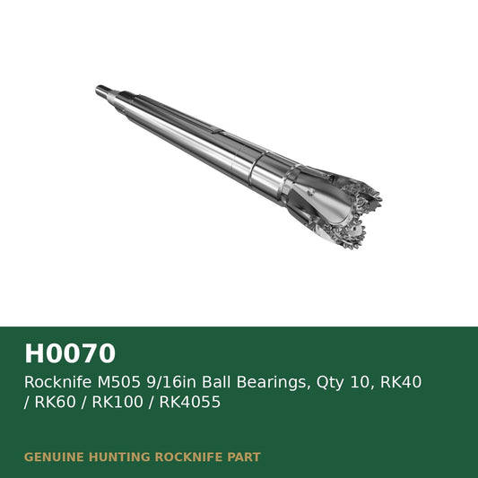 Rocknife M505 9/16in Ball Bearings, Qty 10, RK40 / RK60 / RK100 / RK4055