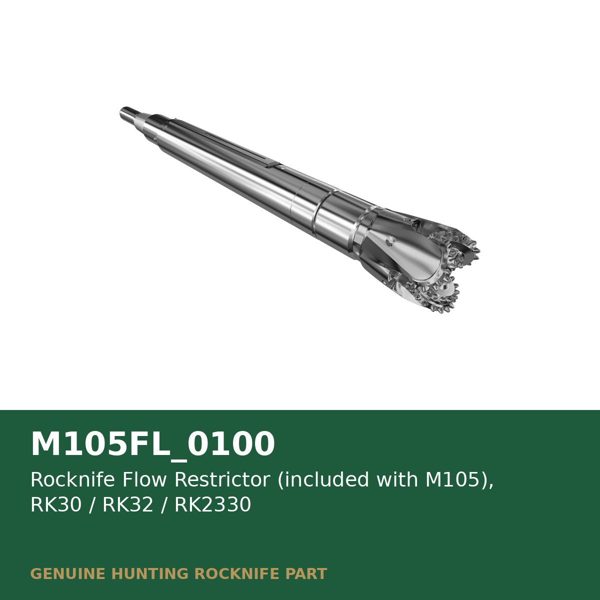 Rocknife Flow Restrictor (included with M105), RK30 / RK32 / RK2330