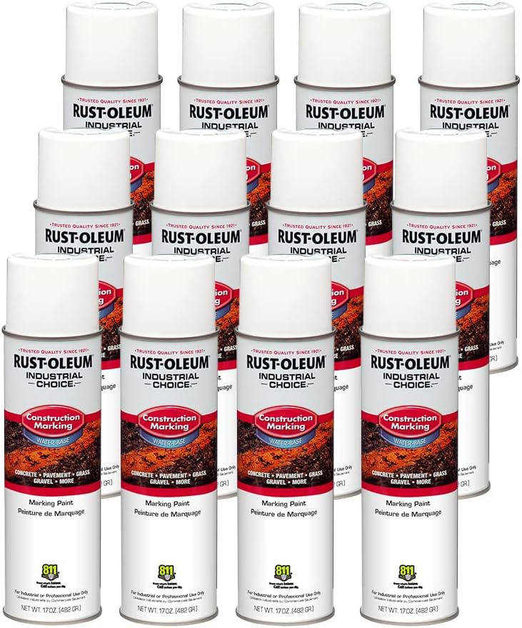 Rust-Oleum M1400 marking paint case of 12, White 264692