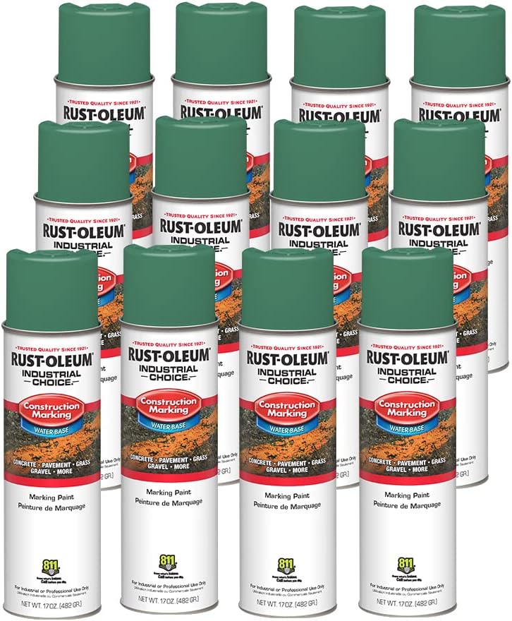 Rust-Oleum M1400 marking paint case of 12, Safety Green 314062