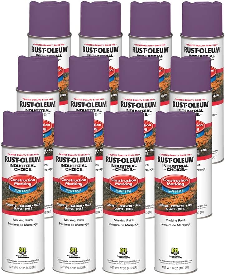 Rust-Oleum M1400 marking paint case of 12, Safety Purple 316312