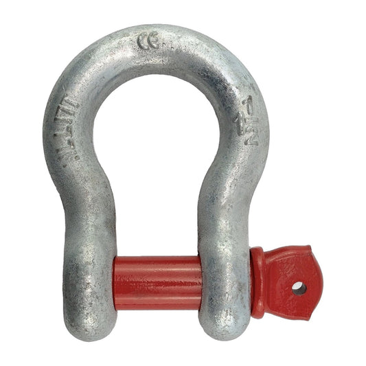 1-1/2in galvanized screw pin anchor shackle, 17 ton WLL